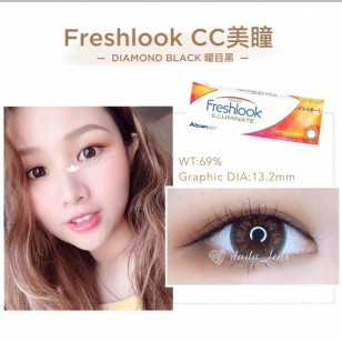 Freshlook illuminate Diamond Black 曜目黑